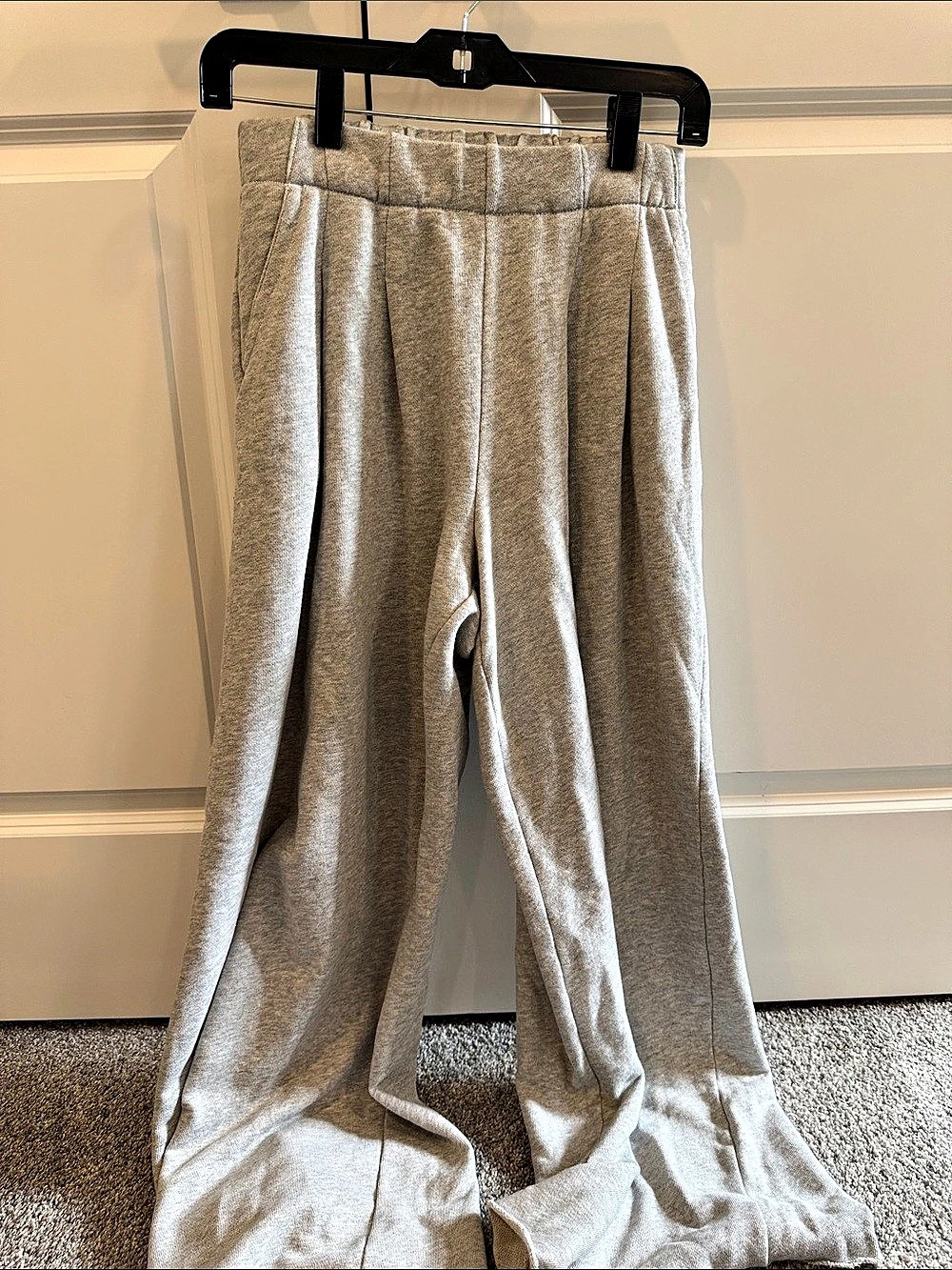 aerie Wide Leg Lounge Pants in Gray Size XS Like New